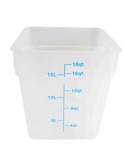 Hộp Đựng Thực Phẩm Vuông Thunder Group PLSFT018TL 17 lít - Nhựa Polypropylene, Trong Mờ