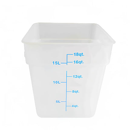 Hộp Đựng Thực Phẩm Vuông Thunder Group PLSFT018TL 17 lít - Nhựa Polypropylene, Trong Mờ