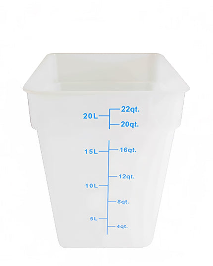 Hộp Đựng Thực Phẩm Vuông Thunder Group PLSFT022TL 20.8 lít - Polypropylene, Trong Mờ