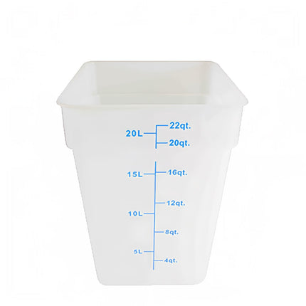 Hộp Đựng Thực Phẩm Vuông Thunder Group PLSFT022TL 20.8 lít - Polypropylene, Trong Mờ