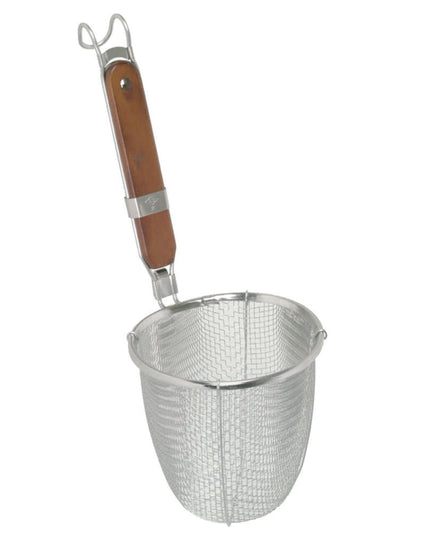 Vợt Lọc Mì Lưới Thunder Group SLNS001 14 cm Tay Cầm Gỗ Phẳng, Thép Không Gỉ