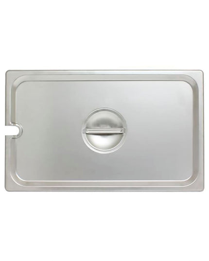 Nắp Khay Hấp Thunder Group STPA5000CS Kích Thước Đầy Đủ - Có Rãnh, Thép Không Gỉ