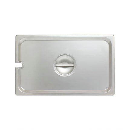 Nắp Khay Hấp Thunder Group STPA5000CS Kích Thước Đầy Đủ - Có Rãnh, Thép Không Gỉ