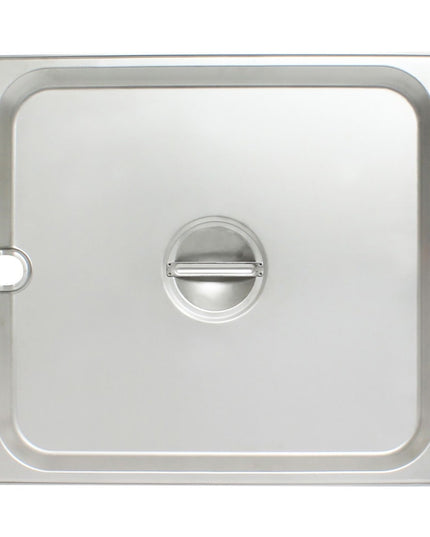 Nắp Khay Hấp Thunder Group STPA5230CS Cỡ Hai Phần Ba - Có Rãnh, Thép Không Gỉ
