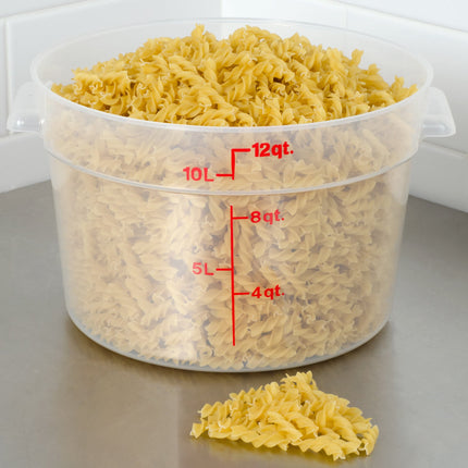 Hộp đựng thực phẩm nhựa PP tròn trong mờ Cambro 11,4 lít
