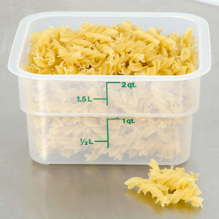 Hộp đựng thực phẩm nhựa PP vuông trong mờ Cambro CamSquares® 1,9 lít