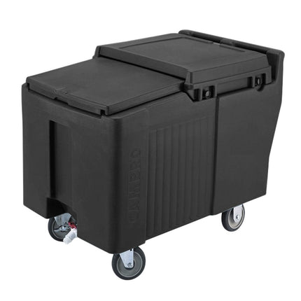 Thùng đá di động Cambro ICS175L110 SlidingLid đen - sức chứa 79 kg