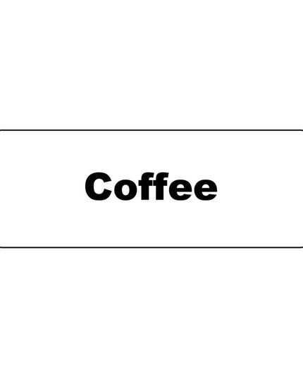 Nhãn Nam Châm Dịch Vụ Thực Phẩm Service Ideas MT1CF Coffee Chữ Nhật 3.2 x 8.9 cm Trắng