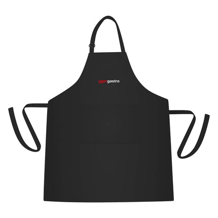 (5 pcs) Bistro Apron - Black - with GGM Gastro logo - W x H: 67x84cm