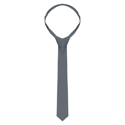 (5 pieces) KARLOWSKY | Slim Uniform Tie – Anthracite - 148 x 6.5 cm - 95°C washable - Easy-care