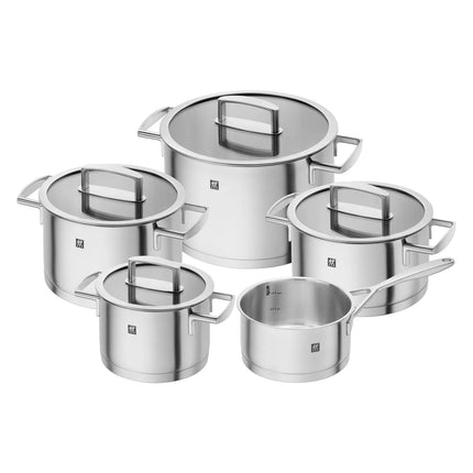 (5 pieces) ZWILLING | Vitality Stainless Steel Cookware Set – All Hobs, Induction - Dishwasher Safe