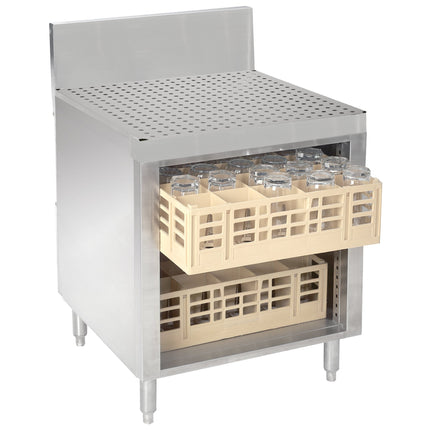 Tủ đựng giá ly inox có bàn ráo Advance Tabco PRCR-24-24 Prestige 61 x 76 cm