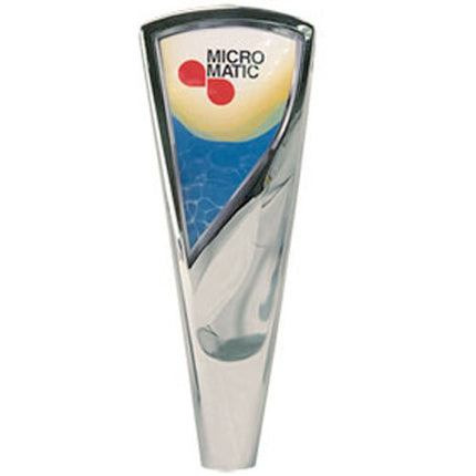 Thiết bị vòi bia Micro Matic T180-7 17,8 cm Twist Style Chrome Branding on Demand Beer Tap tay cầm With trong suốt Inser