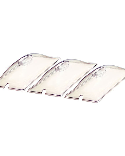 Nắp Khay Thực Phẩm Cadco CL-3 Cỡ 1/3 - Dạng Vòm, Polycarbonate, Trong Suốt