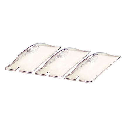 Nắp Khay Thực Phẩm Cadco CL-3 Cỡ 1/3 - Dạng Vòm, Polycarbonate, Trong Suốt