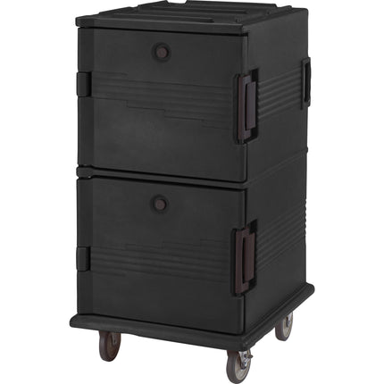 Thùng giữ nhiệt vận chuyển khay thực phẩm kèm bánh xe chịu tải nặng và gói an ninh Cambro Ultra Camcart UPC1600SP110 màu