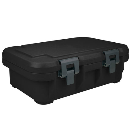Thùng giữ nhiệt cách nhiệt nạp trên Cambro Camcarrier S-Series UPCS140110 đen - khay full-size sâu 10 cm