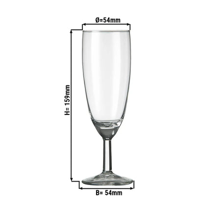 (6 pcs) Champagne glass - GGM Gastro Gilde - 160 ml
