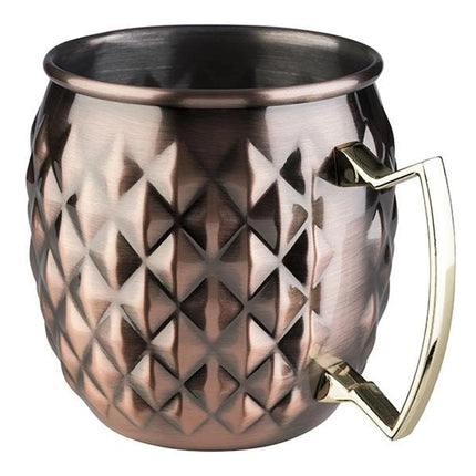 (6 pcs) Coffee Mug GGM Gastro MOSCOW MULE - 500ml - Antique Copper - with Handle