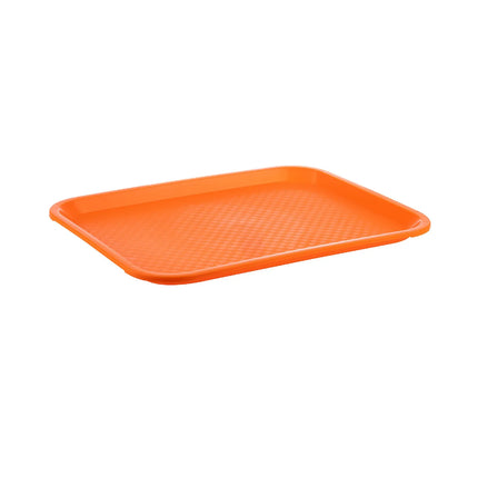 (6 pcs) GGM Gastro FAST FOOD Tray - FAST FOOD - Polypropylene - 350x270mm - Height: 20mm - Orange - non-slip surface