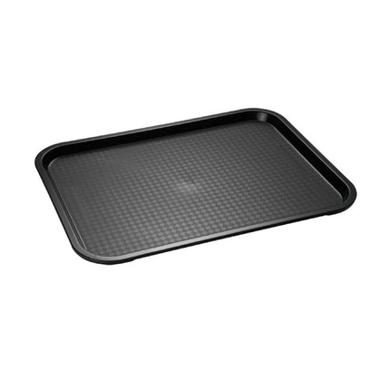 (6 pcs) GGM Gastro FAST FOOD Tray - FAST FOOD - Polypropylene - 350x270mm - Height: 20mm - Black - non-slip surface