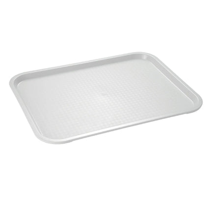 (6 pcs) GGM Gastro FAST FOOD Tray - FAST FOOD - Polypropylene - 450x355mm - Height: 25mm - Grey - non-slip surface