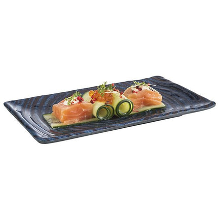 (6 pcs) GGM Gastro LOOPS - Melamine - 235x135mm - Height: 15mm - Blue/Grey