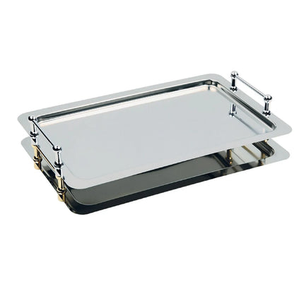 (6 pcs) GN 1/1 Gastronorm Tray - GGM Gastro BUFFET-STAR - Stainless Steel - 530x325mm - Height: 70mm - with handles