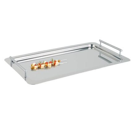 (6 pcs) GN 1/1 Gastronorm Tray - GGM Gastro CLASSIC - Stainless Steel - 530x325mm - Height: 48mm - with handles
