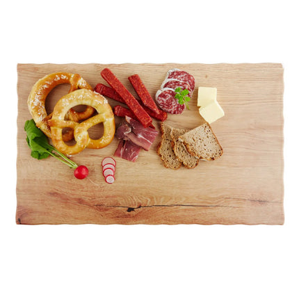 (6 pcs) GN 1/1 Gastronorm Tray - GGM Gastro OAK LIGHT - Melamine - 530x325mm - Height: 15mm - Brown