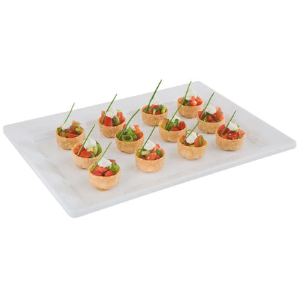 (6 pcs) GN 1/1 Gastronorm Tray - GGM Gastro PURE - Melamine - 530x325mm - Height: 30mm - White