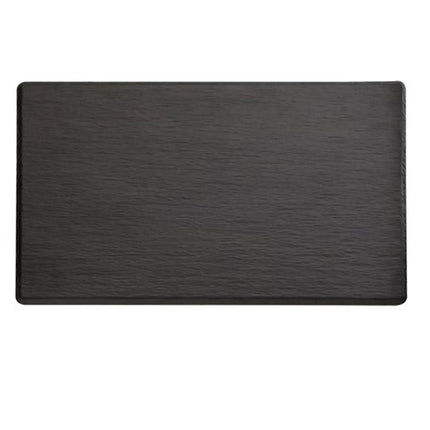 (6 pcs) GN 1/1 Gastronorm Tray - GGM Gastro SLATE - Melamine - 530x325mm - Height: 12mm - Black