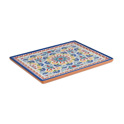 (6 pcs) GN 1/2 Gastronorm Tray - GGM Gastro ARABESQUE - Melamine - 325x265mm - Height: 20mm - Terracotta