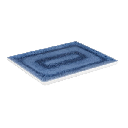 (6 pcs) GN 1/2 Gastronorm Tray - GGM Gastro BLUE OCEAN - Melamine - 325x265mm - Height: 20mm - Blue/White