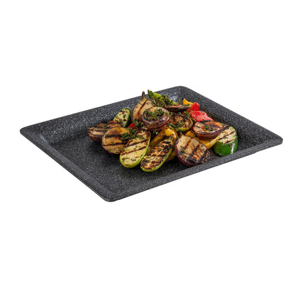 (6 pcs) GN 1/2 Gastronorm Tray - GGM Gastro FROSTFIRE - Aluminium - 325x265mm - Height: 30mm - Grey