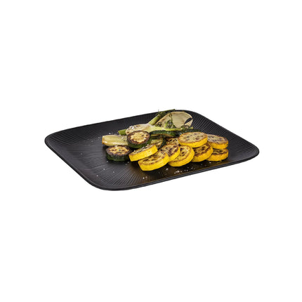 (6 pcs) GN 1/2 Gastronorm Tray - GGM Gastro NERO - Melamine - 325x265mm - Height: 25mm - Black