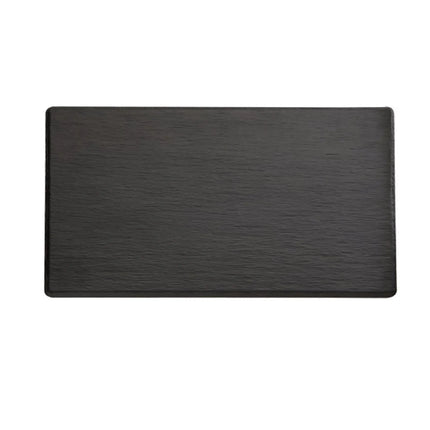 (6 pcs) GN 1/2 Gastronorm Tray - GGM Gastro SLATE - Melamine - 325x265mm - Height: 12mm - Black