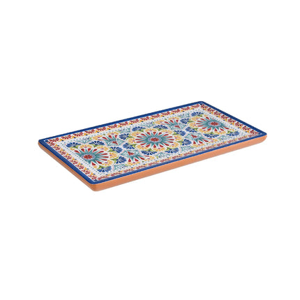 (6 pcs) GN 1/3 Gastronorm Tray - GGM Gastro ARABESQUE - Melamine - 325x176mm - Height: 20mm - Terracotta