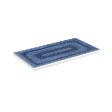 (6 pcs) GN 1/3 Gastronorm Tray - GGM Gastro BLUE OCEAN - Melamine - 325x176mm - Height: 20mm - Blue/White