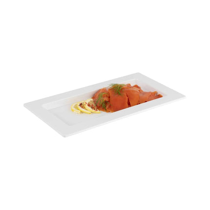 (6 pcs) GN 1/3 Gastronorm Tray - GGM Gastro FRAMES - Melamine - 325x176mm - Height: 20mm - White