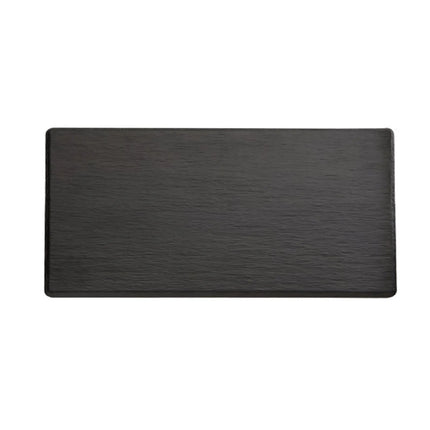 (6 pcs) GN 1/3 Gastronorm Tray - GGM Gastro SLATE - Melamine - 325x176mm - Height: 12mm - Black