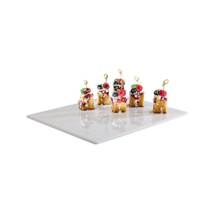 (6 pcs) GN 1/3 Gastronorm Tray - GGM Gastro ZERO - Melamine - 325x176mm - Height: 15mm - White