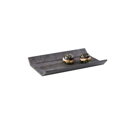(6 pcs) GN 1/4 Gastronorm Tray - GGM Gastro ELEMENT - Melamine - 265x162mm - Height: 35mm - Grey