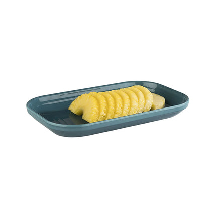 (6 pcs) GN 1/4 Gastronorm Tray - GGM Gastro EMMA - Melamine - 265x162mm - Height: 30mm - Blue
