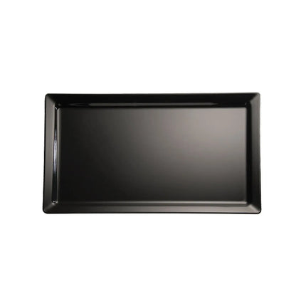 (6 pcs) GN 1/4 Gastronorm Tray - GGM Gastro PURE - Melamine - 265x162mm - Height: 30mm - Black