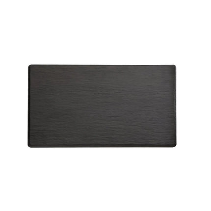 (6 pcs) GN 1/4 Gastronorm Tray - GGM Gastro SLATE - Melamine - 265x162mm - Height: 12mm - Black