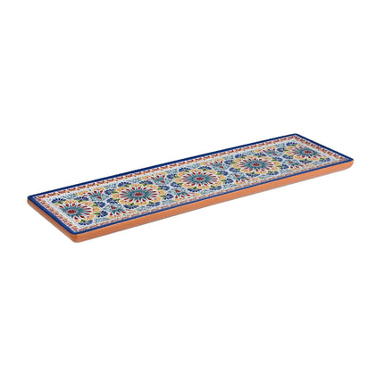 (6 pcs) GN 2/4 Gastronorm Tray - GGM Gastro ARABESQUE - Melamine - 530x162mm - Height: 20mm - Terracotta