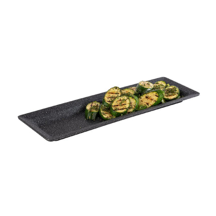 (6 pcs) GN 2/4 Gastronorm Tray - GGM Gastro FROSTFIRE - Aluminium - 530x162mm - Height: 30mm - Grey