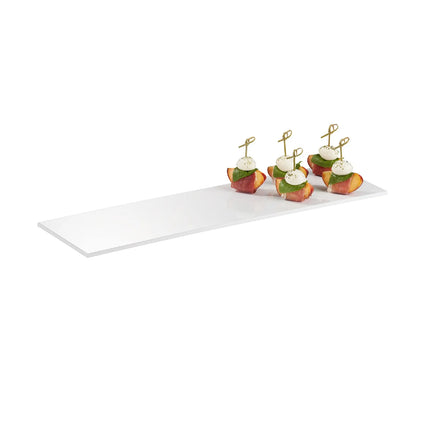 (6 pcs) GN 2/4 Gastronorm Tray - GGM Gastro ZERO - Melamine - 530x162mm - Height: 15mm - White