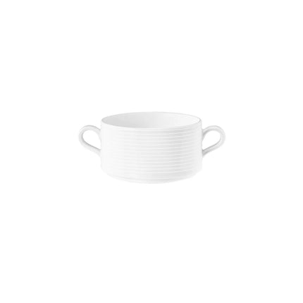 (6 pcs) SELTMANN WEIDEN | Blues Series Soup Cup Set – White Porcelain – 300 ml